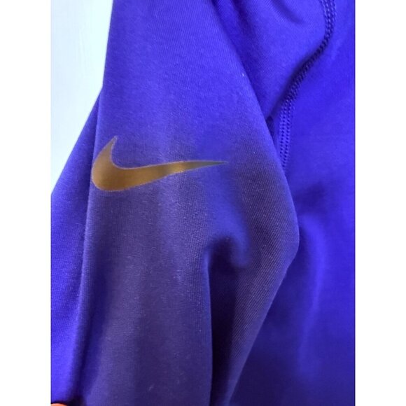 Nike PRO Women's 1/4 Zip Bright Blue Dri Fit Top - Size Medium - Picture 6 of 13